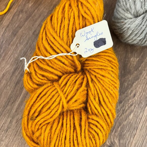 Wool Natural Fiber Yarn Lot Browns and Yellows - Picture 6 of 14